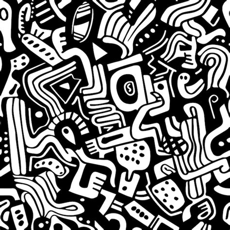 A Black And White Illustration Of A Black And White Theme With A Black