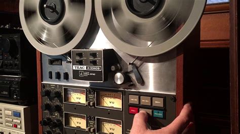 Teac A 3340s Reel To Reel Tape Deck 15 Ips Youtube