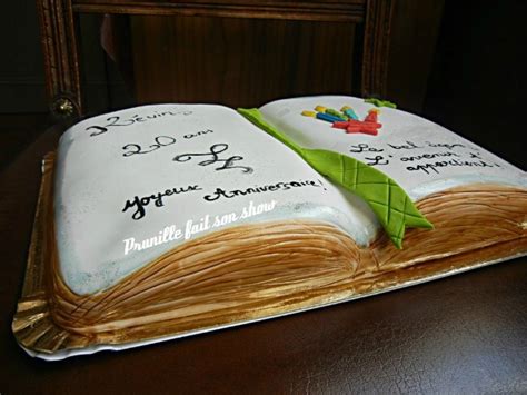 Gateau Livre Book Cake Happy Th Birthday Prunille Fait Son