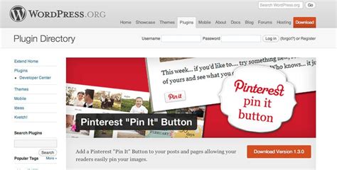 Pinterest pin it button for wordpress