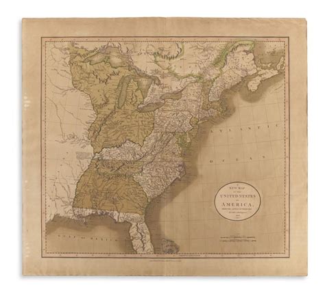 Sold Price Cary John A New Map Of The United States Of America From