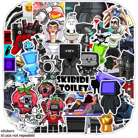 Stickers Kit 50 Pcs Skibidi Toilet Shopee Philippines