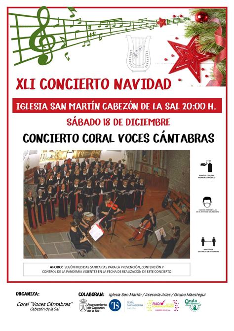 Xli Concierto Navidad Coral Voces C Ntabras Cabez N De La Sal