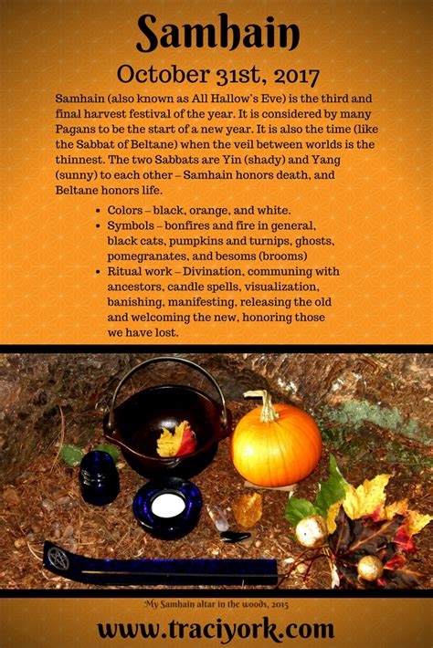 Samhain 2017 Simple Rituals and Infographic - Traci York