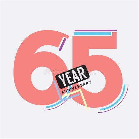 Th Years Anniversary Logo Birthday Celebration Abstract Design Vector