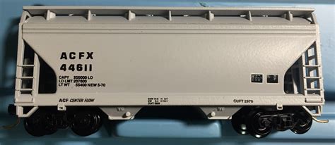 N Scale Atlas Covered Hopper Bay Acf Centerflow