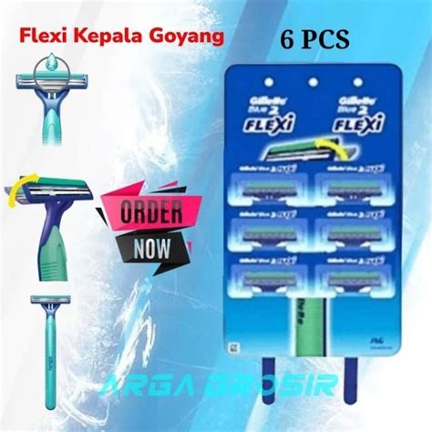 Jual Gillette Blue Ll 12 Pcs Alat Cukur Jenggot Alat Cukur Kumis