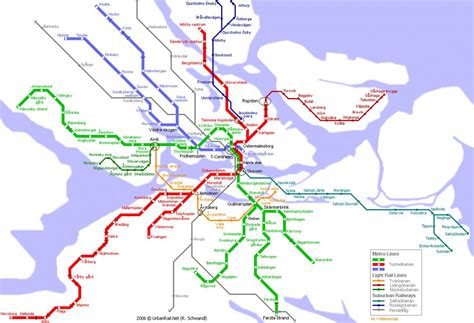 Detailed metro map of Stockholm city | Stockholm | Sweden | Europe | Mapsland | Maps of the World