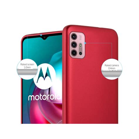 Motorola MOTO G10 G30 Suojakuori Kotelo Punainen Gigantti