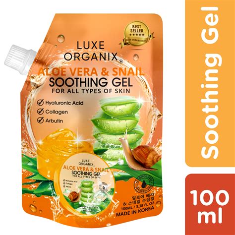 Luxe Organix Soothing Gel Aloe Vera And Snail 100ml Watsons Philippines