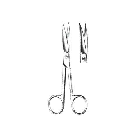 Surgical Scissors Sharp Sharp Curved 18 Cm Medi Shop Gr