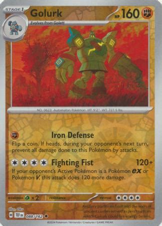 Golurk Uncommon Reverse Holo Playset