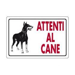 Cartello Segnaletico Attenti Al Cane Feroce Marchese Stefano Srl