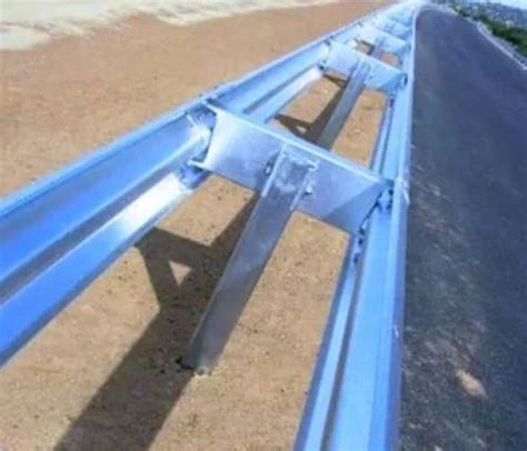 BST Mild Steel Double Sided Single Beam Crash Barrier For Road Safety