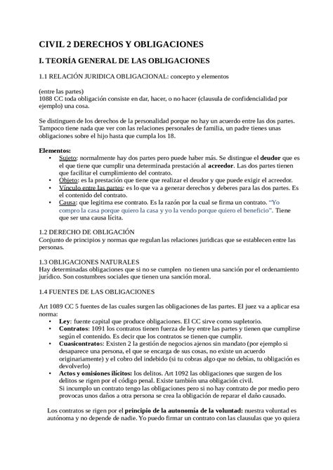 Derecho Civil Ii Apuntes Jortega Docsity