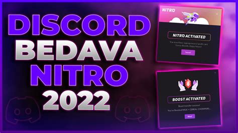 DİSCORD BEDAVA NİTRO ALMAK ÜCRETSİZ DİSCORD NİTRO Bedava Nitro 2022