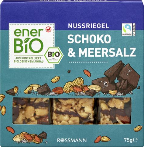 Enerbio Nussriegel Schoko Meersalz Von Rossmann F R Ansehen