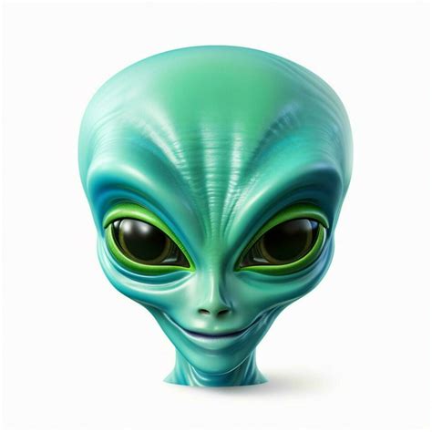 Alien Emoji On White Background High Quality 4k Hdr 30682841 Stock