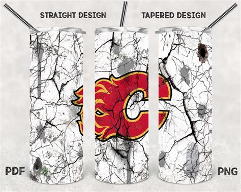 Flames 20 Oz Skinny Tumbler Design Straight Tapered Template Etsy