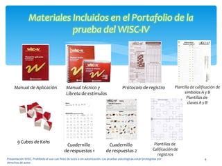 Aplicación Wisc IV PPT