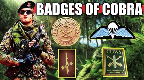 Badges Earned By Cobra Commandos Crpf Jungle Warrior Youtube