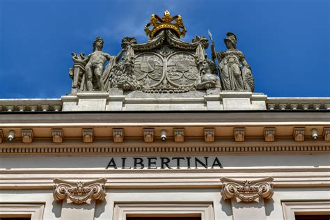 Vienna, Austria - Jul 18, 2021, Front view of world famous Albertina