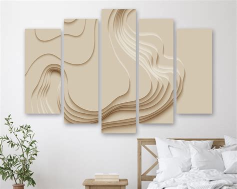 Abstract Beige Art Canvas Print Beige Canvas Art Abstract Etsy