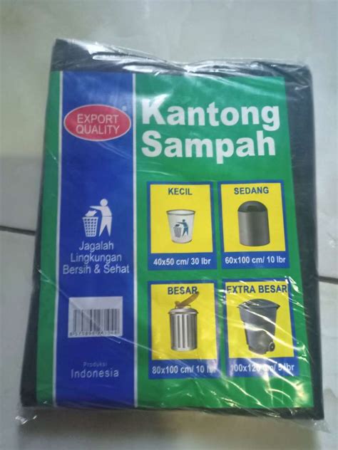 Jual Kantong Kresek Sampah Hitam Besar Cm X Cm Per Pack Isi