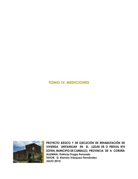 Proyecto básico y de ejecución de rehabilitación de vivienda