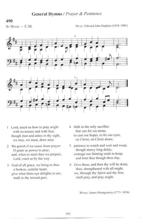 Cpwi Hymnal 490 Lord Teach Us How To Pray Aright