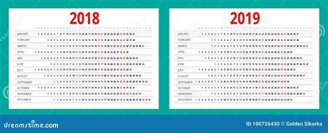 Calendario E Modello Della Stampa Orientamento Del Ritratto