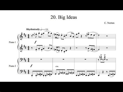 C Norton Big Ideas Microjazz Piano Duets Collection For