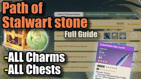 Path Of Stalwart Stone Guide All Moonchase Charms Chests Genshin