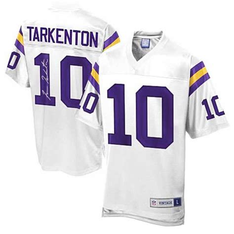 Officially Licensed Autographed Vikings Jersey Tarkenton Sports