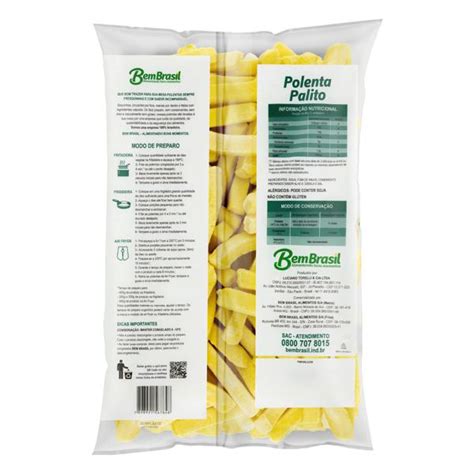 Polenta Pronta Palito Congelada Bem Brasil Pacote Kg Supermercado