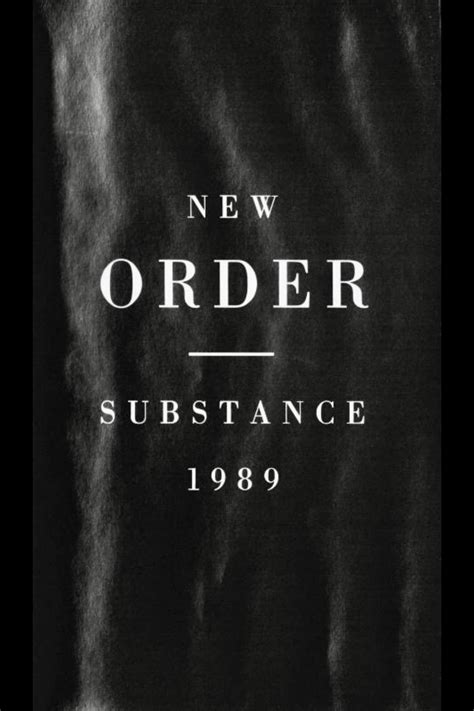 New Order Substance 1989 Posters — The Movie Database Tmdb