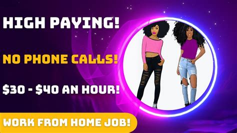 High Paying Work From Home Job 30 40 An Hour Non Phone Work At Home