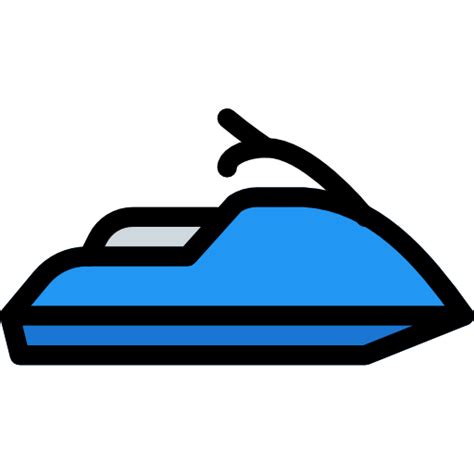 Jet Ski Pixel Perfect Lineal Color Icon