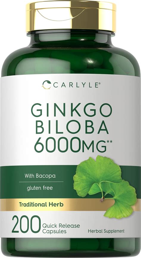 Amazon Nutricost Ginkgo Biloba 120mg 240 Capsules Extra