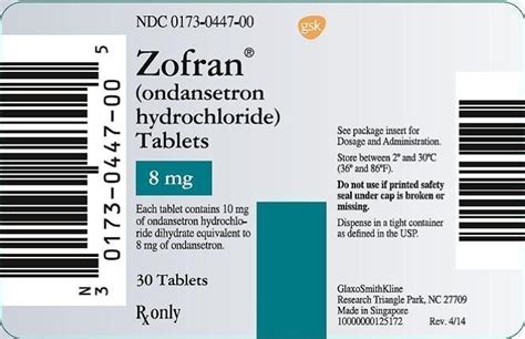 Zofran Fda Prescribing Information Side Effects And Uses