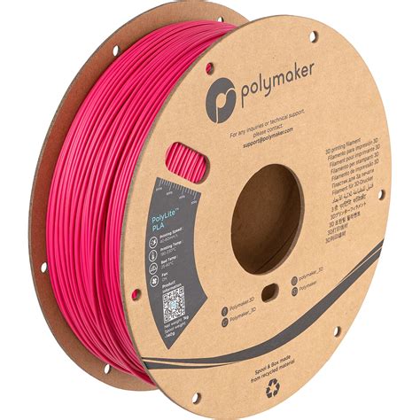 Polymaker 1 75mm PolyLite PLA Filament 1kg Magenta PA02054