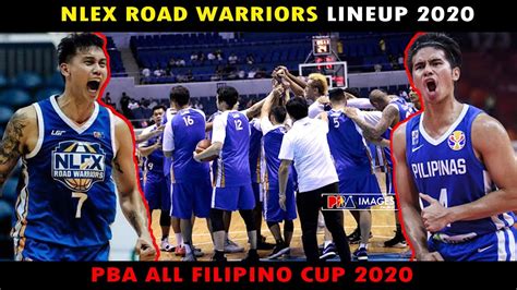 NLEX ROAD WARRIORS LINEUP PBA ALL FILIPINO CUP 2020 YouTube