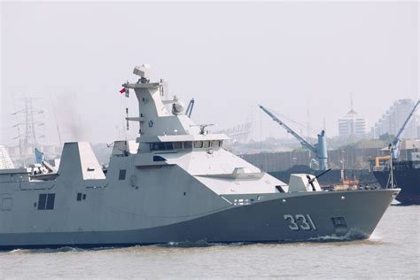 The Indonesian Navy Sail KRI RADEN EDDY MARTANDINATA 331 Frigate