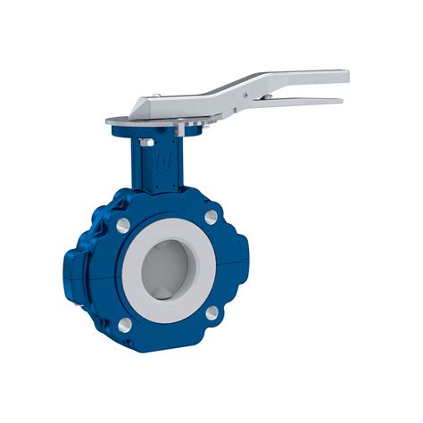 Butterfly Valve PTFE AK10 DN65 ANSI150 Lever EPDM Insert