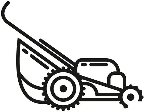 Lawn Mower Coloring Page Colouringpages