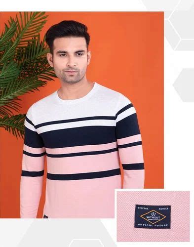 Looper Auto Stripes Striped Without Limits Mens T Shirt Rn Fs Round Neck At Rs 375 In Nagpur