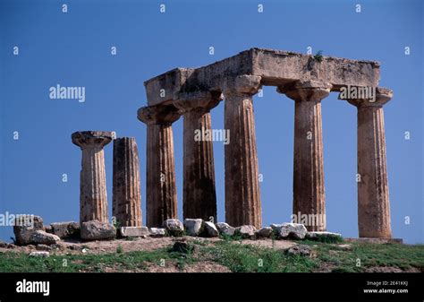 Tempel Des Apollon Stock Photo Alamy