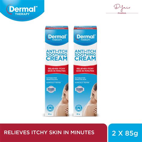 Dermal Therapy Anti Itch Soothing Cream 85g Twin Pack D Fair Pharma Shopee Singapore