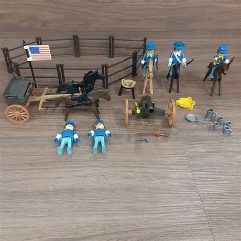 Playmobil Lot Soldats Nordistes Eur Picclick Fr