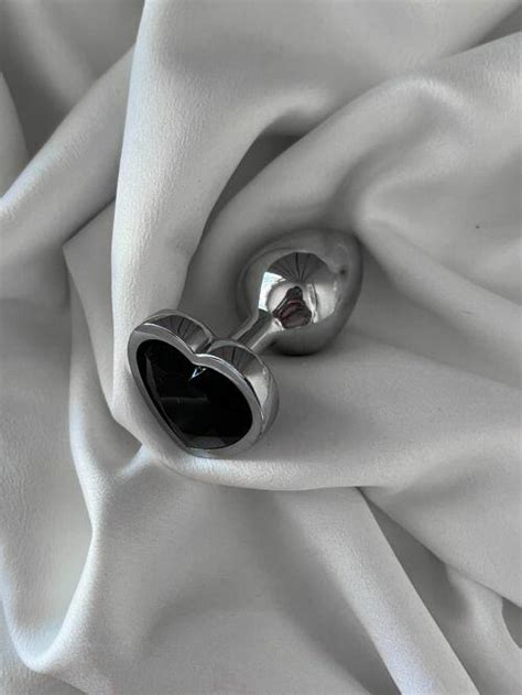 Comprar Plug Anal Pequeno Cromado Pedra Preta Tolindaintimates